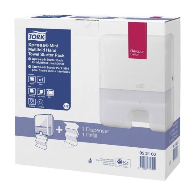 Tork Xpress startpakket voor multi-fold handdoeken