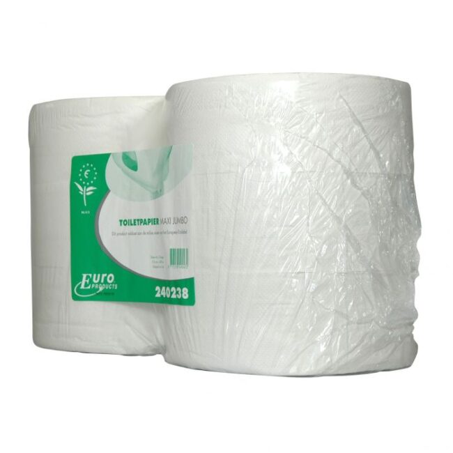 TOILETPAPIER 240238 MAXI JUMBO TISSUE 2LAAGS 380METER 6ROLLEN ECO