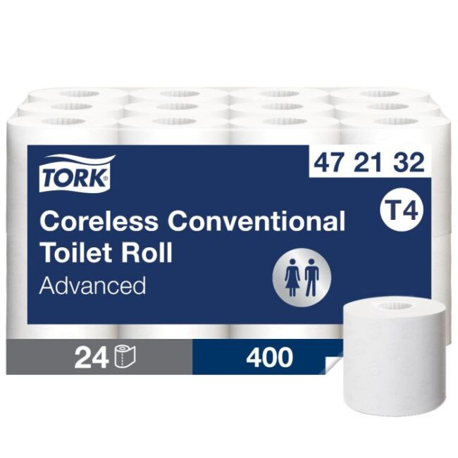 TORK 472118 511580 6ST ADVANCED TOILETPAPIER JUMBO 2-LGS WIT 380 MTR X 9,5 CM PAK À 6 ROL