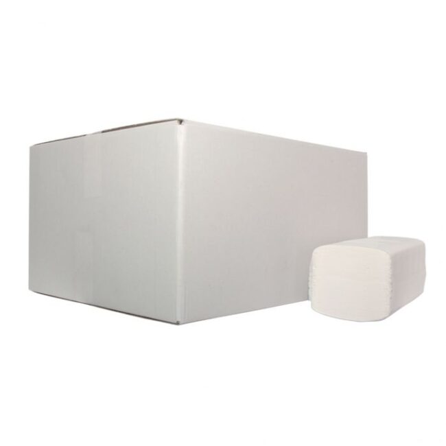 HANDDOEK 21X24CM Z-VOUW TISSUE WIT 2LAAGS 3200ST