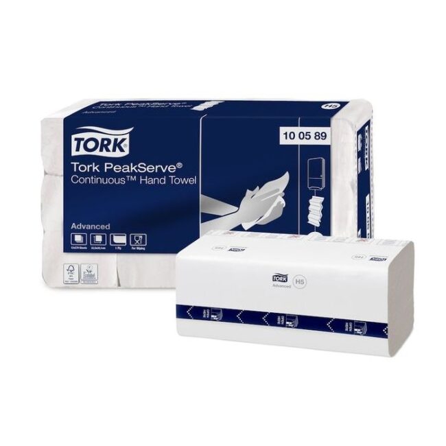 HANDDOEK TORK 100589 PEAKSERVE CONTINUE 1-LAAGS WIT H5 ADVANCED