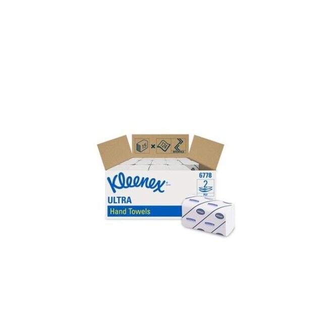 KLEENEX 6778 1860ST ULTRA MEDIUM HANDDOEKEN 2-LAAGS WIT