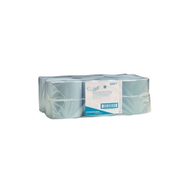 SCOTT 6668 6ST HANDDOEKENROL 1-LAAGS AIRFLEX BLAUW