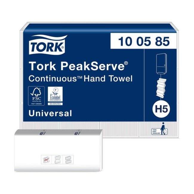 TORK 100585 PEAKSERVE CONTINUE HANDDOEK 1-LAAGS WIT H5 UNIVERSAL
