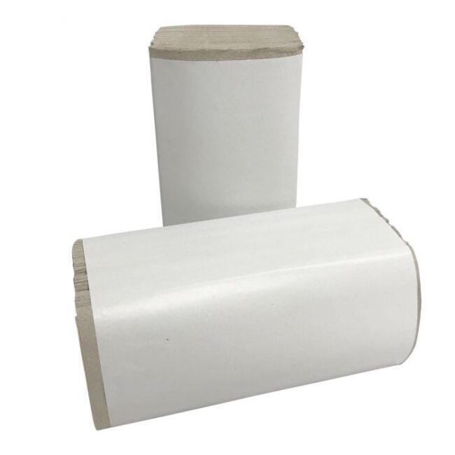 HANDDOEKJES 10.000ST 23X25CM Z-GEVOUWEN NATUREL 1LGS 10.000STUKS
