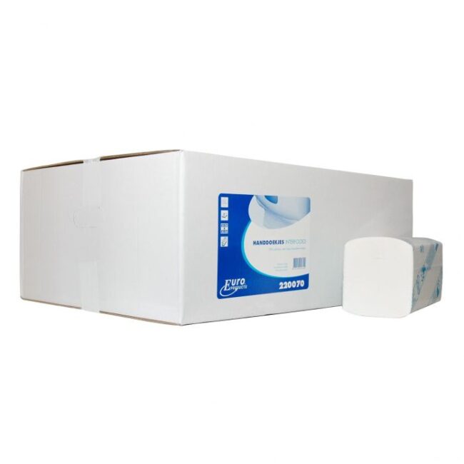 HANDDOEK PAPIER 220071 42X22CM CELLULOSE INTERFOLD 2LAAGS 2400ST