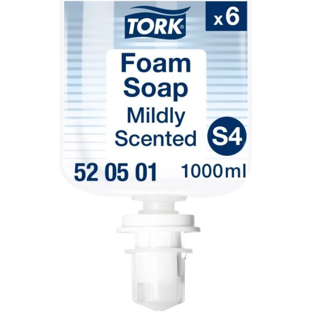 TORK 520501 6ST S4 SCHUIM SOAP MILD 6X1LTR
